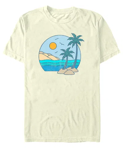 Fifth Sun Men's Generic Additude Aloha View Short Sleeves T-shirt In Natural