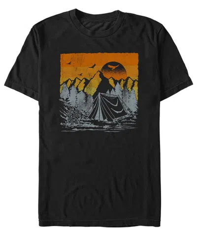 Fifth Sun Men's Generic Additude Camp Woodsy Short Sleeves T-shirt In Black