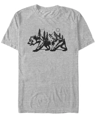 Fifth Sun Men's Generic Additude Camping List Short Sleeves T-shirt In Athletic Heather