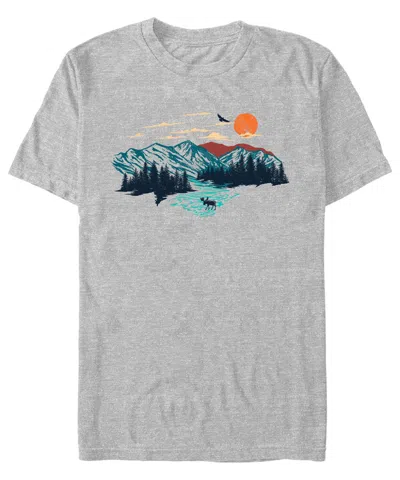 Fifth Sun Men's Generic Additude Natural Outdoors Short Sleeves T-shirt In Athletic Heather