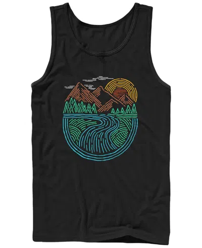 Fifth Sun Men's Generic Additude Nature Run Sleeveless Tank In Black