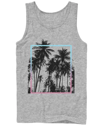 Fifth Sun Men's Generic Additude Paradise Palms Sleeveless Tank In Athletic Heather