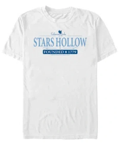 Fifth Sun Men's Gilmore Girls Tv Stars Hollow Short Sleeve T-shirt In White