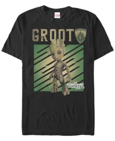 Fifth Sun Men's Groot Tree Short Sleeve Crew T-shirt In Black