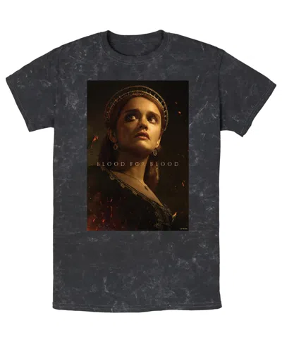 Fifth Sun Men's House Of The Dragon Blood For Blood Mineral Wash T-shirt In Black