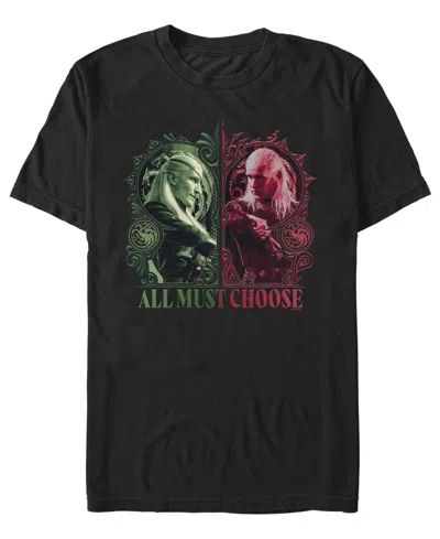 Fifth Sun Men's House Of The Dragon Daemon Aemond Graphic Regular-fit T-shirt In Black