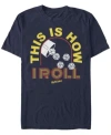 Fifth Sun Men's How I Roll Short Sleeve Crew T-shirt In Navy