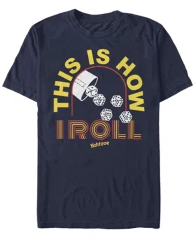 Fifth Sun Men's How I Roll Short Sleeve Crew T-shirt In Navy