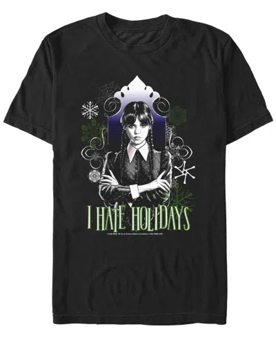 Fifth Sun Men's I Hate Holidays Short Sleeve T-shirt In Black