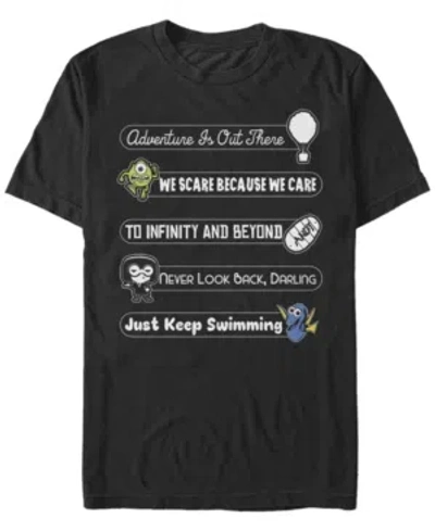 Fifth Sun Men's Iconic Phrase Short Sleeve Crew T-shirt In Black