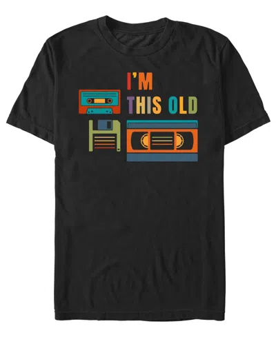 Fifth Sun Men's I'm This Old Graphic Retro T-shirt In Black