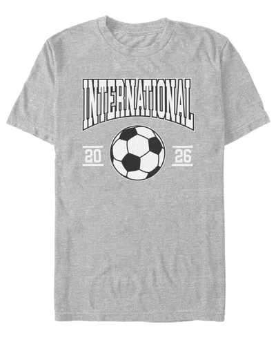 Fifth Sun Men's International Soccer Graphic T-shirt In Silver