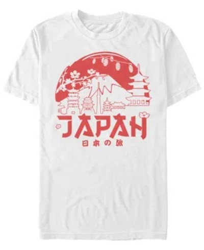 Fifth Sun Men's Japan Horizon Short Sleeve Crew T-shirt In White