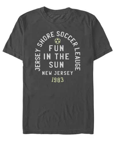 Fifth Sun Men's Jersey Shore Soccer Graphic T-shirt In Black