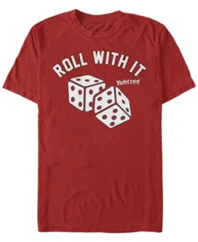 Fifth Sun Men's Just Roll Short Sleeve Crew T-shirt In Red