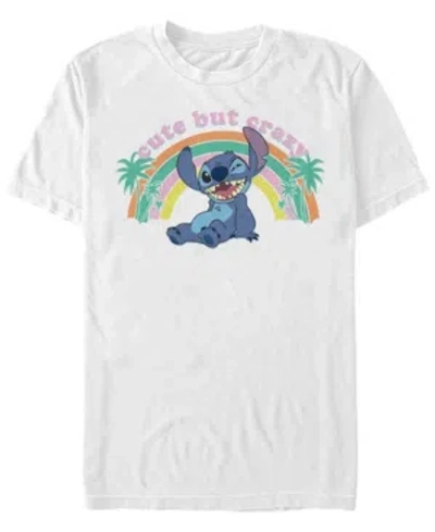 Fifth Sun Men's Lilo Stitch Kawaii Stitch Short Sleeve T-shirt In White
