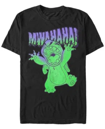 Fifth Sun Men's Lilo Stitch Mwahaha Short Sleeve T-shirt In Black
