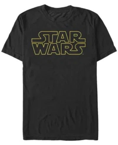 Fifth Sun Men's Lined Logo Short Sleeve Crew T-shirt In Black