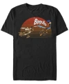 Fifth Sun Men's Looney Tunes Catch Me If You Can Short Sleeve T-shirt In Black