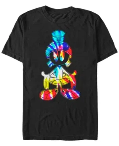 Fifth Sun Men's Looney Tunes Groovy Alien Short Sleeve T-shirt In Black