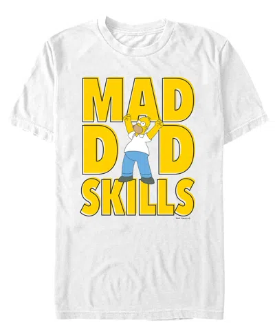 Fifth Sun Men's Mad Dad Skills Short-sleeve T-shirt In White