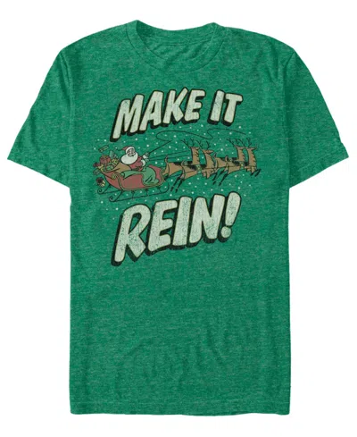 Fifth Sun Men's Make It Rein Graphic T-shirt In Heather Irish Green