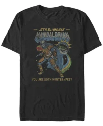 Fifth Sun Men's Mandalorian Comic Short Sleeve Crew T-shirt In Black