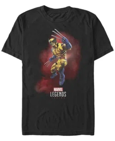 Fifth Sun Men's Marvel Legends Wolverine Short Sleeve Crew T-shirt In Black