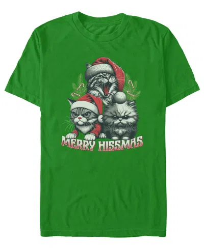 Fifth Sun Men's Merry Hissmas Graphic Cotton-blend T-shirt In Irish Green