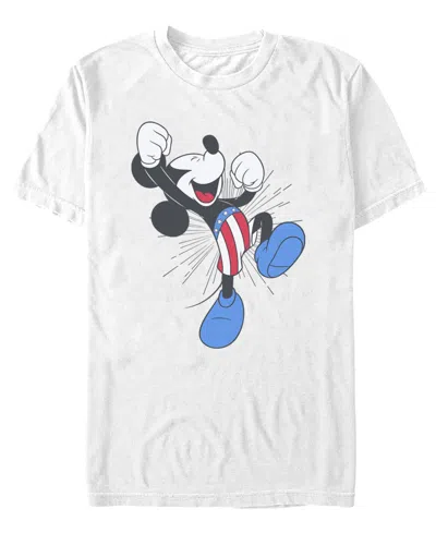 Fifth Sun Men's Mickey Cheer Graphic T-shirt In White