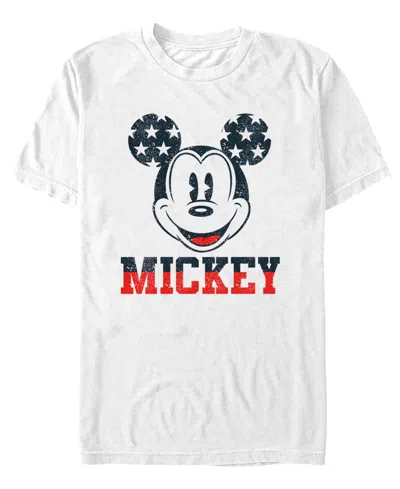 Fifth Sun Men's Mickey Star Ears Graphic T-shirt In White