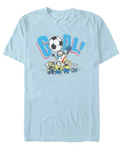 Fifth Sun Men's Minion Team Goal Graphic T-shirt In Blue
