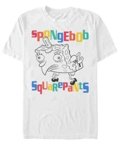 Fifth Sun Men's Mocking Bob Short Sleeve Crew T-shirt In White