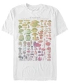 Fifth Sun Men's Mushroom Studies Short Sleeve Crew T-shirt In White