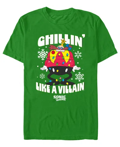 Fifth Sun Men's Naughty Egg Sonic The Hedgehog Graphic T-shirt In Irish Green