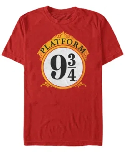 Fifth Sun Men's Ornate Platform Short Sleeve Crew T-shirt In Red