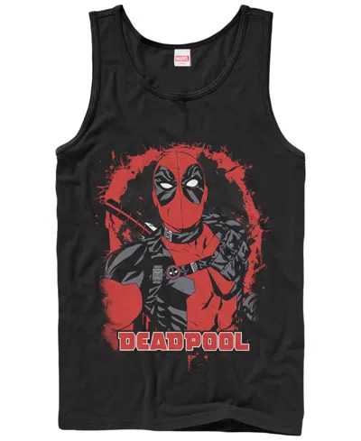 Fifth Sun Mens Painted Deadpool Tank In Black