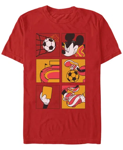 Fifth Sun Men's Play Soccer Graphic T-shirt In Red
