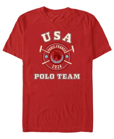 Fifth Sun Men's Polo France Retro Graphic T-shirt In Red