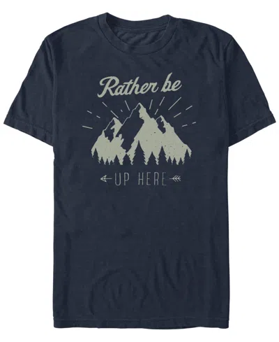 Fifth Sun Men's Rather Be Short Sleeve T-shirt In Blue