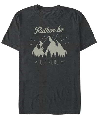 Fifth Sun Men's Rather Be Short Sleeve T-shirt In Gray