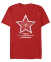 Fifth Sun Men's Red Guardian Logo Short Sleeve T-shirt
