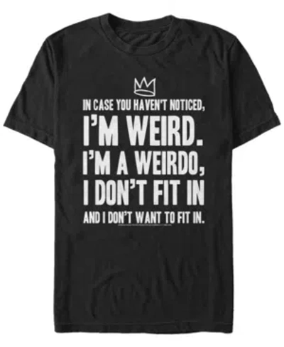 Fifth Sun Men's Riverdale Jughead I'm Weird Short Sleeve T-shirt In Black