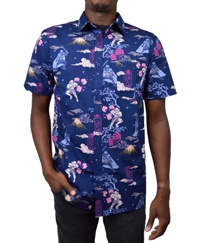 Fifth Sun Men's Samurai Short Sleeves Woven Shirt In Multi Color