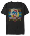 Fifth Sun Men's Santa Sonic Short Sleeve T-shirt In Black