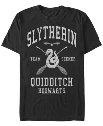 Fifth Sun Men's Slytherin Seeker Short Sleeve Crew T-shirt In Black