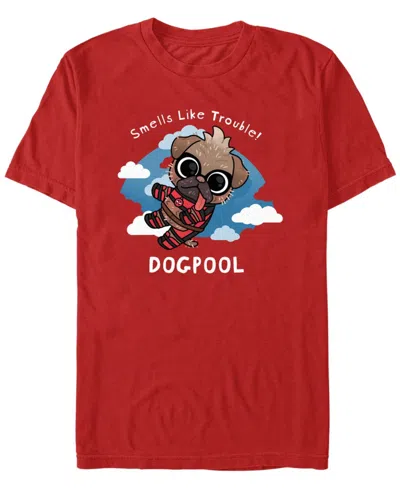 Fifth Sun Men's Smells Like Trouble Short Sleeve T-shirt In Red