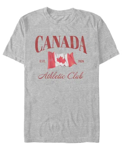 Fifth Sun Men's Soccer Canada Graphic T-shirt In Gray