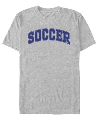 Fifth Sun Men's Soccer Collegiate Graphic T-shirt In Gray