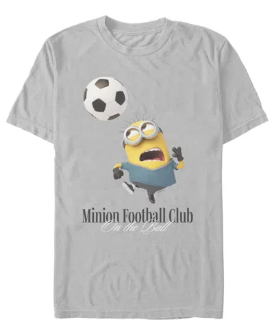 Fifth Sun Men's Soccer Minion Graphic T-shirt In Gray